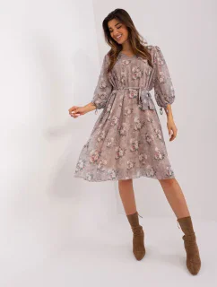 Sukienka LK SK model 19001832 ciemny bezowy - FPrice