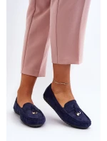 Dámské semišové klasické mokasíny tmavě modrá Ontala Dámské semišové klasické mokasíny tmavě modrá Ontala