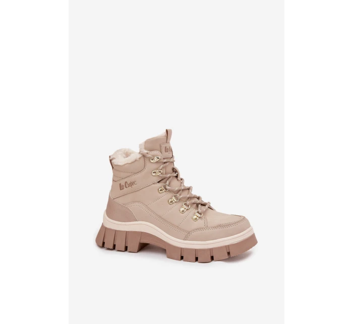 Dámské zateplené trapery Lee Cooper – béžové