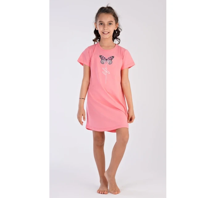 Dětská noční košile s krátkým rukávem Motýl