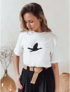 Dámské tričko BRILD ecru FashionStreet RY2529