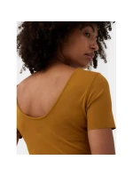 Dámské rychleschnoucí tričko na jógu 4F crop top