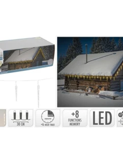 LED SVĚTLA VENKOVNÍ 72 VEDL TEPLÁ BÍLÁ ČASOVAČ