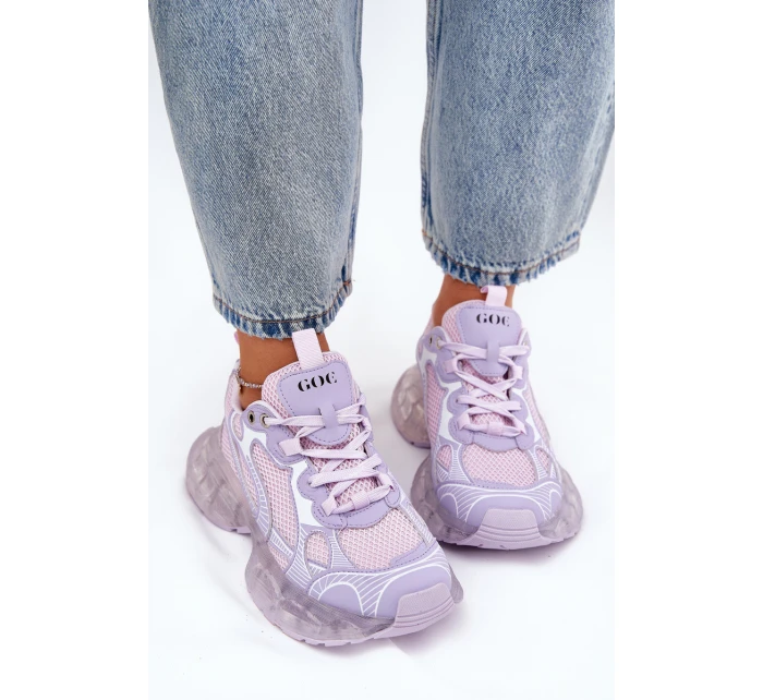 Dámské Kožené Tenisky GOE RR2N4081 Fialové