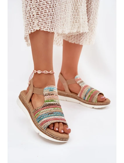 Dámské Sandály S Pletením Multikolor model 21698606 - EVENTO