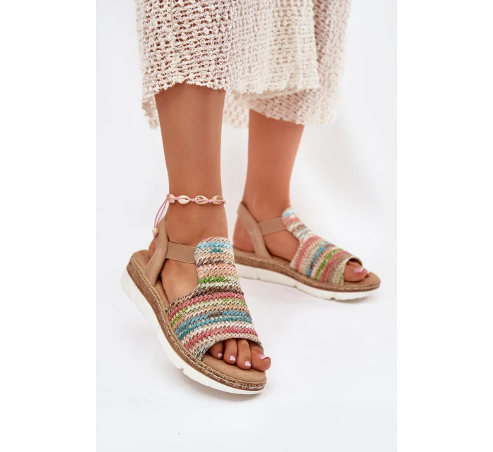 Dámské Sandály S Pletením Multikolor model 21698606 - EVENTO