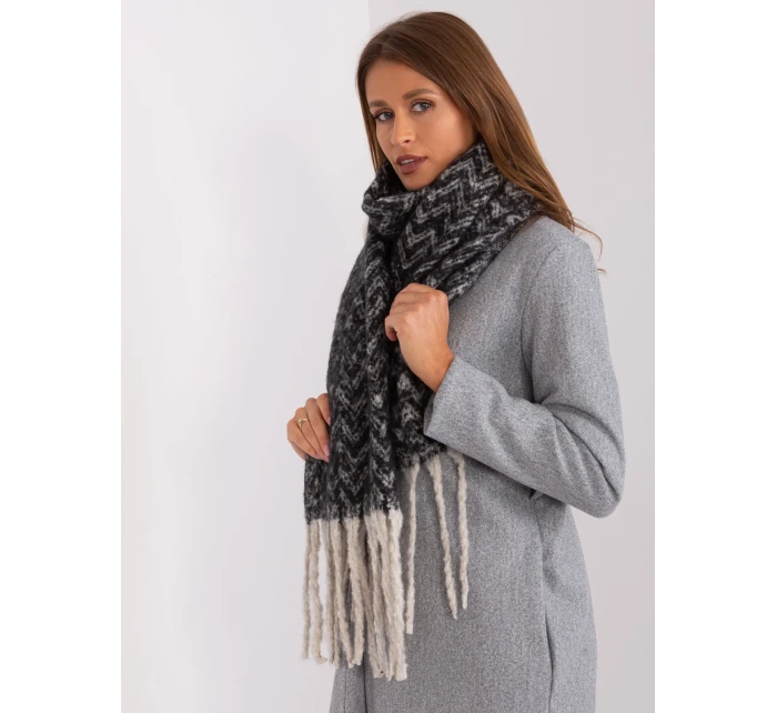 Szalik AT SZ model 18985246 czarno beżowy - FPrice