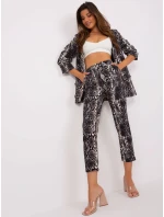 DHJ kalhoty SP 13926 7.52P černá a béžová