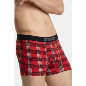 Pánské boxerky ATLANTIC 2Pack - tmavě modrá/červená