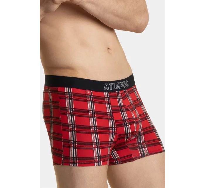 Pánské boxerky ATLANTIC 2Pack - tmavě modrá/červená