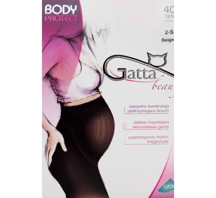 BODY model 2620265  Těhotenské punčochové kalhoty 40 DEN - Gatta