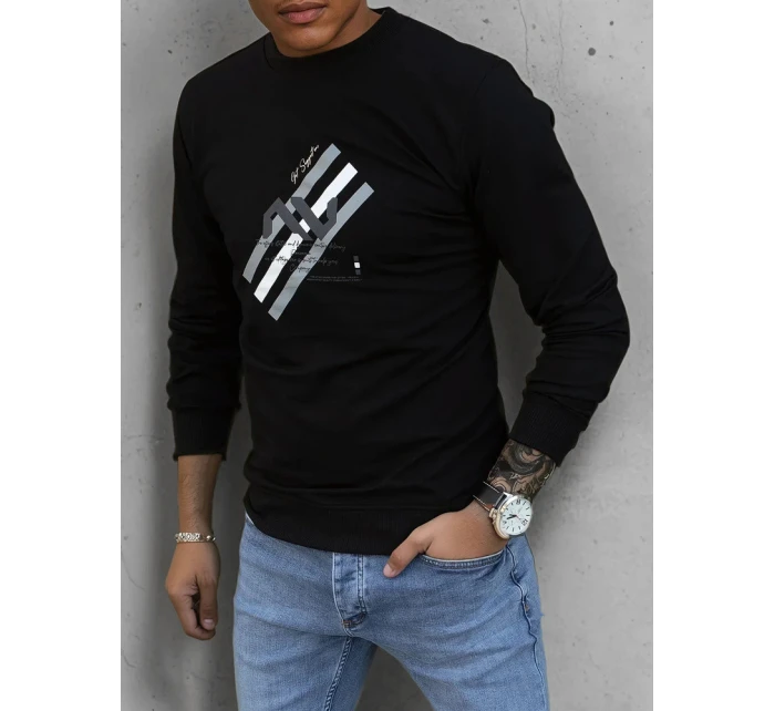 Pánská mikina s potiskem černá Dstreet model 21966088 - FashionStreet