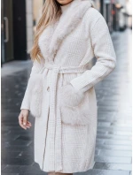 Dámský kožich béžový FashionStreet TY5278z