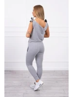 s nápisem šedý model 18743246 - K-Fashion