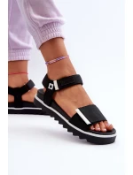 Dámské sandály na platformě Big Star NN274778 černé Dámské sandály na platformě Big Star NN274778 černé