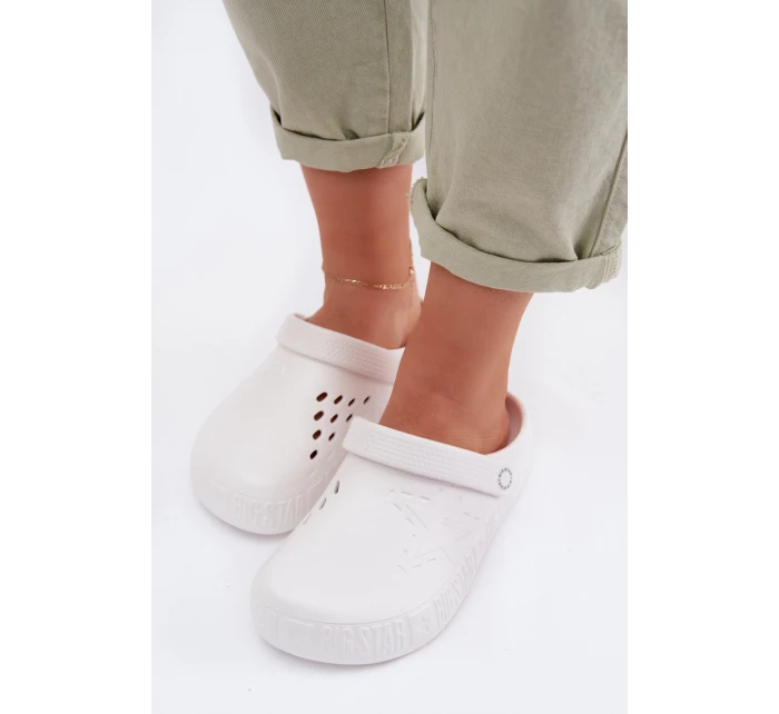 Dámské pantofle z Big Star Bílé model 22016676 - Big Star Shoes