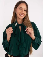 Bluzka IT BZ model 21768569 ciemny zielony - FPrice Bluzka IT BZ model 21768569 ciemny zielony - FPrice