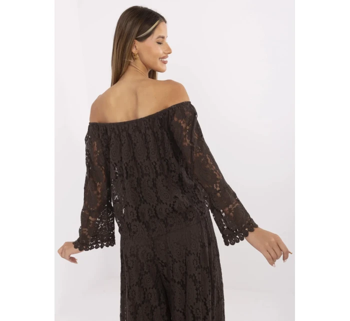 Bluzka MI BZ model 21156193 ciemny brązowy - FPrice