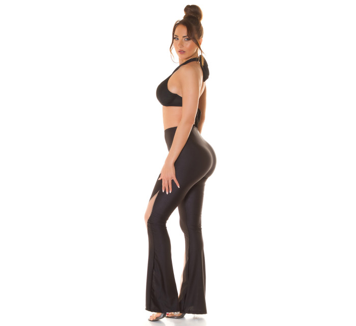 Sexy Koucla wide leg trousers with mesh details