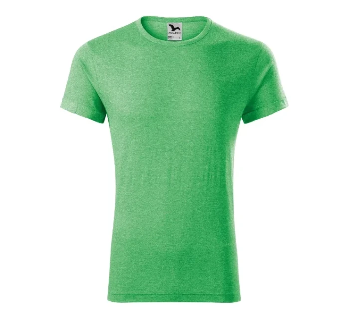 Fusion tričko pánské zelený melír Fusion tričko pánské zelený melír