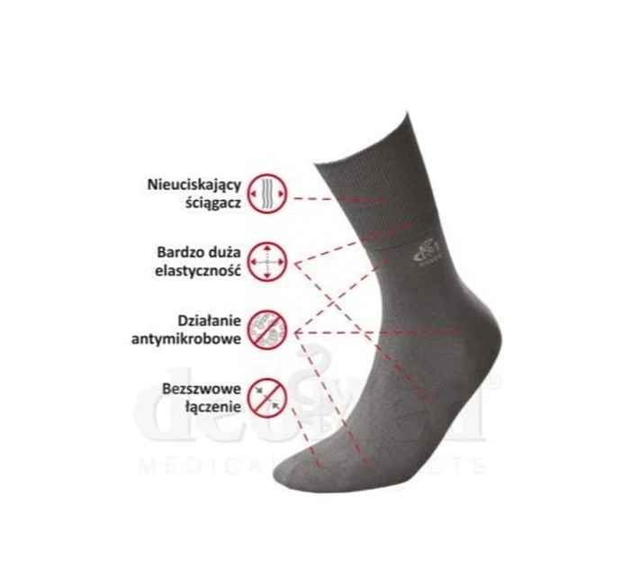 Ponožky DEOMED COTTON SILVER+