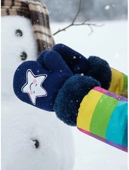 Rukavice RED 0011G Kožešina s provázkem