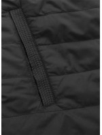 Černo-bílá dámská oboustranná bunda (W656BIG)