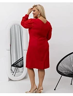 Sukienka plus size z czerwona model 21781236 - Moon Sukienka plus size z czerwona model 21781236 - Moon
