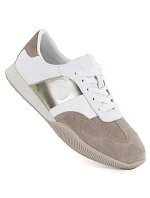 Dámské kožené polobotky bílo-béžové Artiker 58C1113 Dámské kožené polobotky bílo-béžové Artiker 58C1113