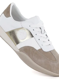 Dámské kožené polobotky bílo-béžové Artiker 58C1113