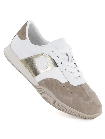 Dámské kožené polobotky bílo-béžové Artiker 58C1113 Dámské kožené polobotky bílo-béžové Artiker 58C1113