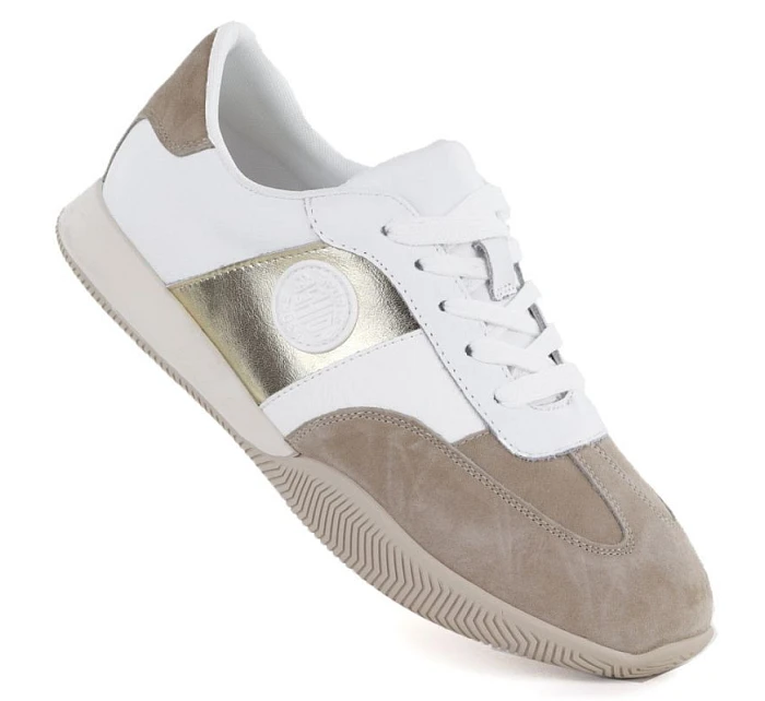 Dámské kožené polobotky bílo-béžové Artiker 58C1113 Dámské kožené polobotky bílo-béžové Artiker 58C1113