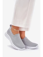 Dámské Textilní Tenisky Šedé model 21689117 - EVENTO
