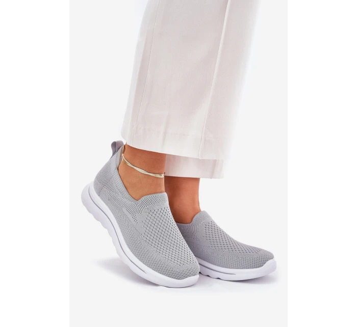 Dámské Textilní Tenisky Šedé model 21689117 - EVENTO