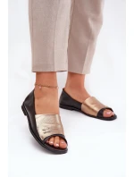 Kožené elegantní baleríny s odhalenými  model 21691229 - Zazoo