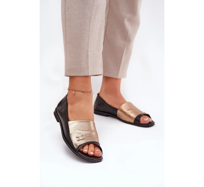 Kožené elegantní baleríny s odhalenými  model 21691229 - Zazoo