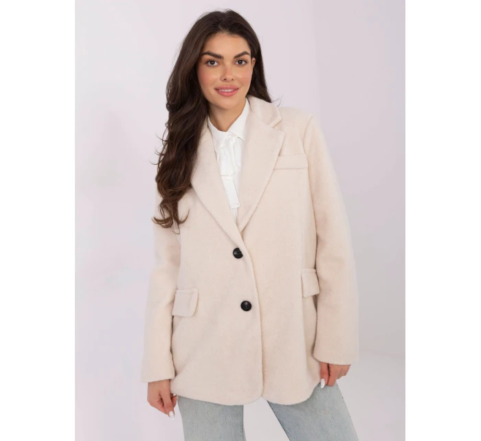 IT EN FL7696.16 světle béžový kabát