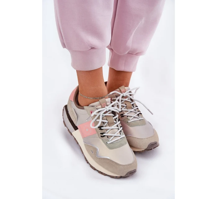 Dámské semišové tenisky Big Star HI-POLY SYSTEM – šedo-růžové Dámské semišové tenisky Big Star HI-POLY SYSTEM – šedo-růžové