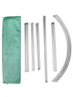 ZAHRADNÍ TUNEL 200x200x200 cm PE KONSTRUKCE ZELENÁ OCEL