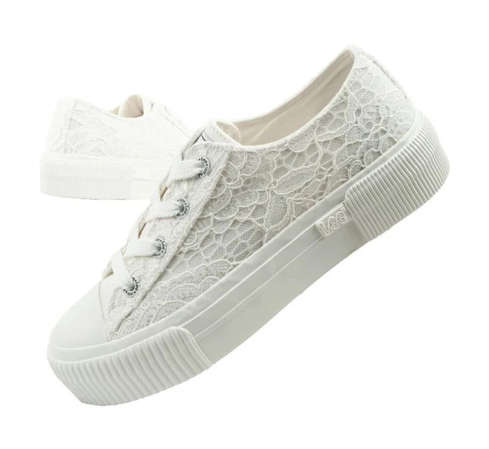 Lee dámské sportovní boty Isla trainers white platform lace-up dámské Lee dámské sportovní boty Isla trainers white platform lace-up dámské