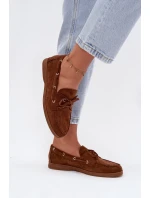 Polobotky Mokasiny Dámské S Vázáním Camel Calivra Polobotky Mokasiny Dámské S Vázáním Camel Calivra