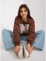 Mikina EM BL model 17195107 tmavě hnědá - FPrice Mikina EM BL model 17195107 tmavě hnědá - FPrice