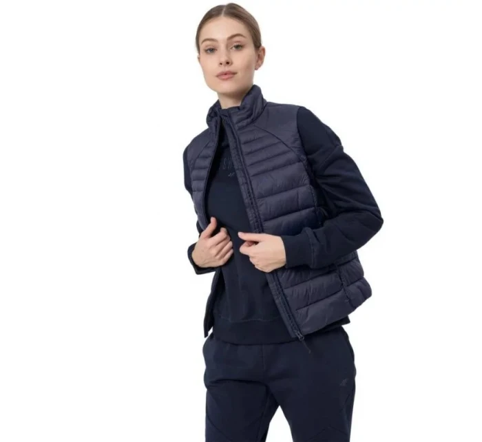 Dámská vesta W H4Z22 KUDP001 31S tm. modrá - 4F Dámská vesta W H4Z22 KUDP001 31S tm. modrá - 4F