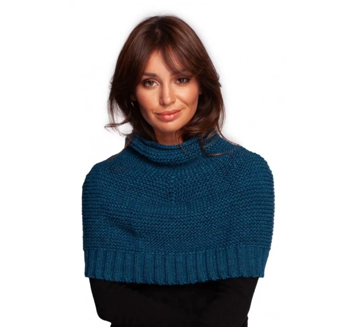 Pletená komínová šála modrá model 20976136 - Moe Pletená komínová šála modrá model 20976136 - Moe