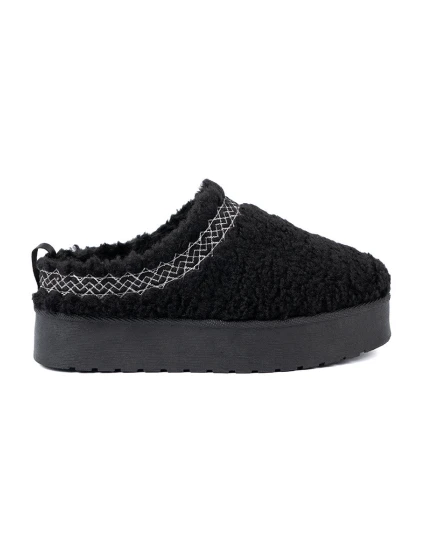 Krásné černé sněhule dámské platforma Krásné černé sněhule dámské platforma