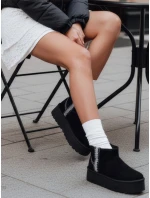 Dámské semišové sněhule černé model 21994559 - Dstreet Dámské semišové sněhule černé model 21994559 - Dstreet