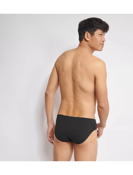 Pánské slipy GO Smooth Brief 2P - BLACK - černé 0004 - SLOGGI Pánské slipy GO Smooth Brief 2P - BLACK - černé 0004 - SLOGGI