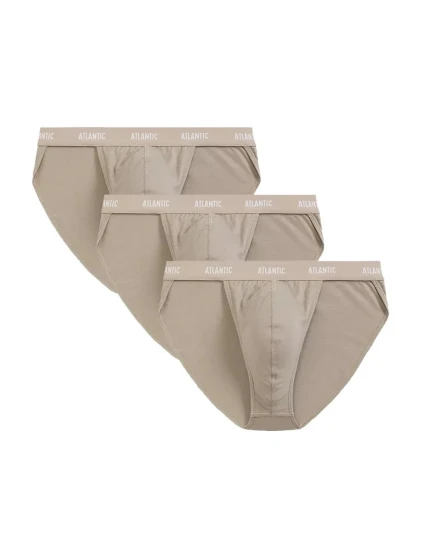 Pánská tanga 3 pack model 21281166 beige - Atlantic