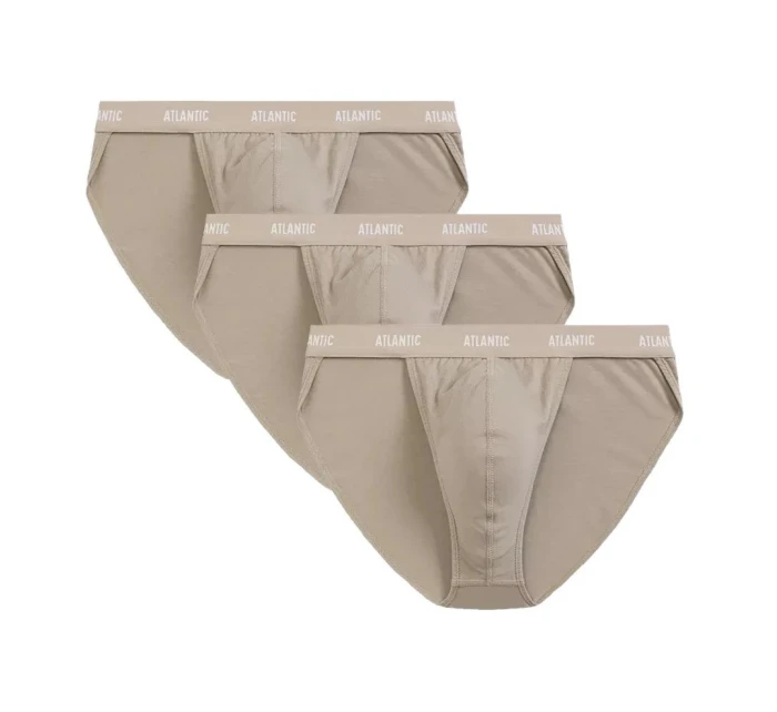 Pánská tanga 3 pack model 21281166 beige - Atlantic