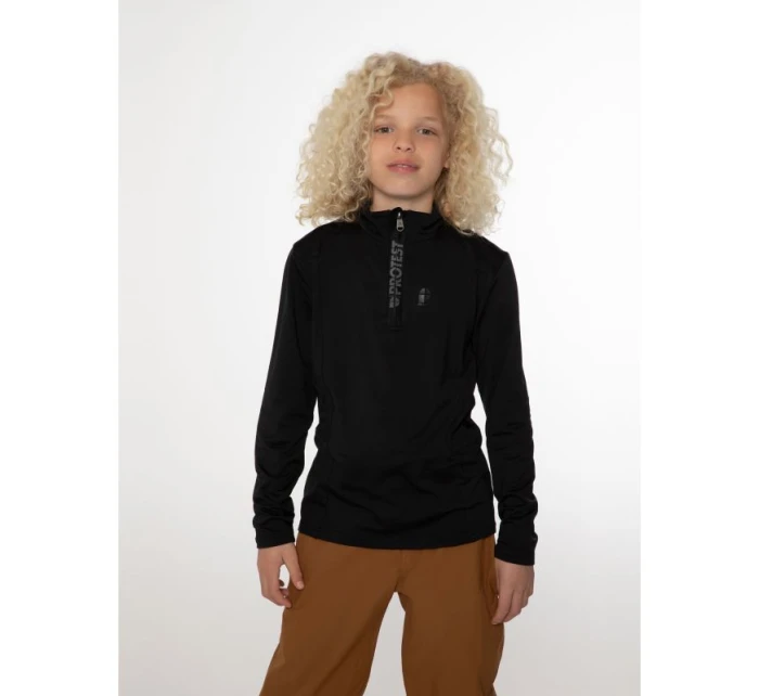 Dětská mikina Protest Willowy Jr s rychleschnoucím zipem černá (P3810300/290)